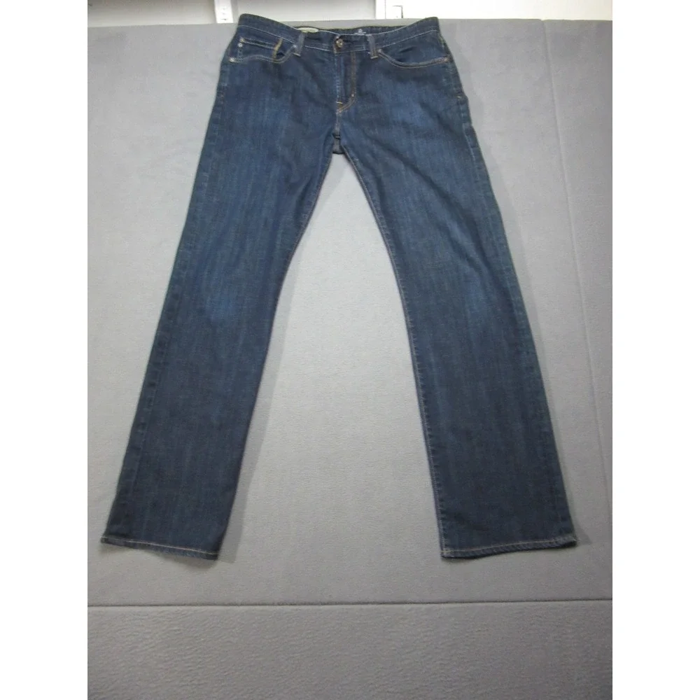 AG Adriano Goldschmied Protege Jeans Mens 36x34 Blue Straight Leg Stretch